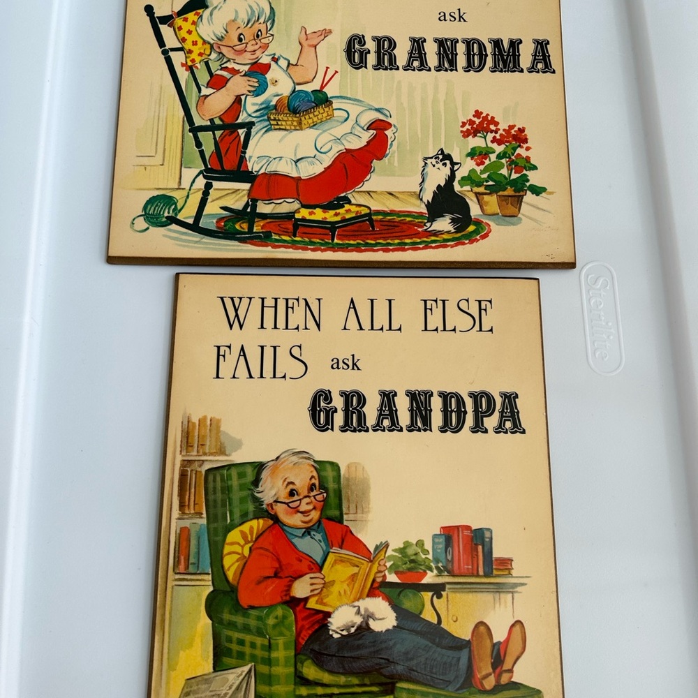 Vintage Russ Berrie Living Quotes Wall Art